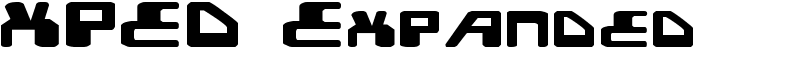 XPED Expanded Font
