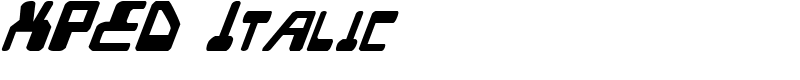 XPED Italic Font