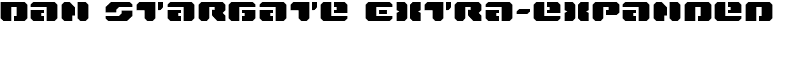 Dan Stargate Extra-expanded Font