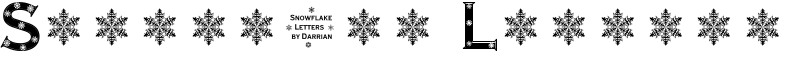 Snowflake Letters Font