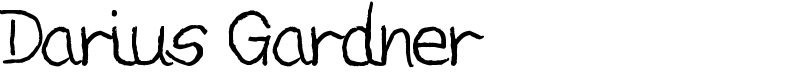 Darius Gardner Font