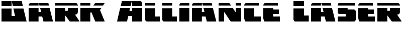 Dark Alliance Laser Font