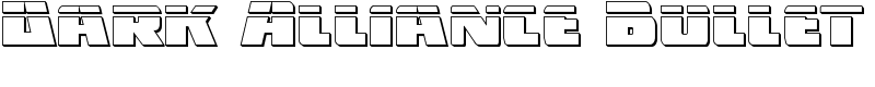 Dark Alliance Bullet Font