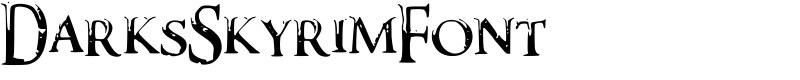 DarksSkyrimFont Font