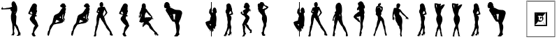 Darrians Sexy Silhouettes 3 Font