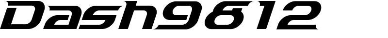 Dash9812 Font