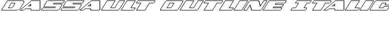 Dassault Outline Italic Font