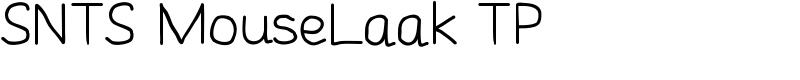 SNTS MouseLaak TP Font