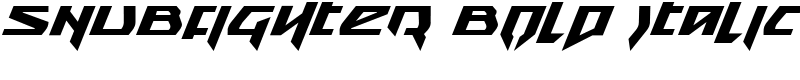 Snubfighter Bold Italic Font
