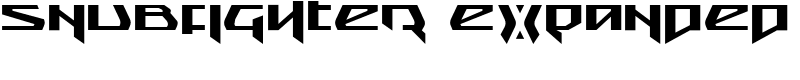 Snubfighter Expanded Font