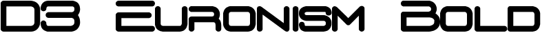 D3 Euronism Bold Font