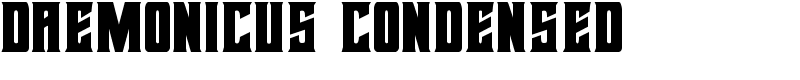 Daemonicus Condensed Font