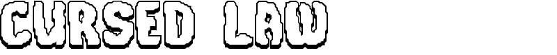 Cursed Law Font