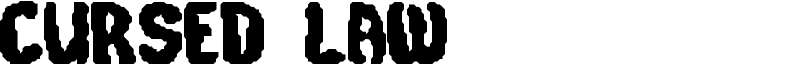 Cursed Law Font