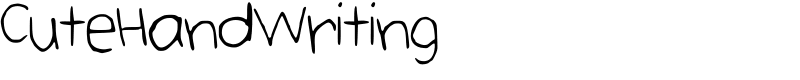 CuteHandWriting Font