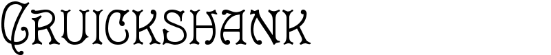 Cruickshank Font