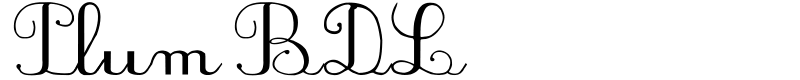 PlumBDL Font