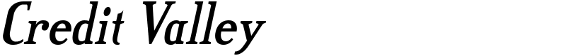 Credit Valley Font