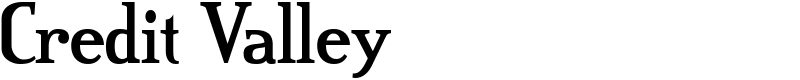 Credit Valley Font