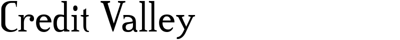 Credit Valley Font