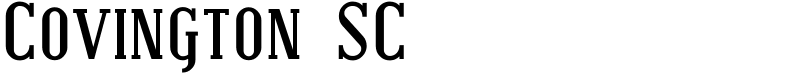 Covington SC Font