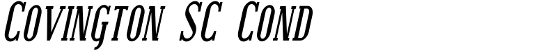 Covington SC Cond Font