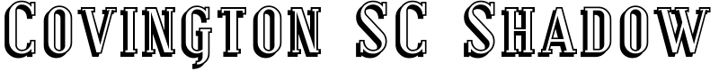 Covington SC Shadow Font