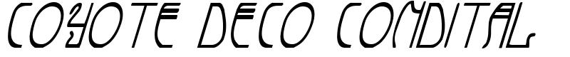 Coyote Deco CondItal Font