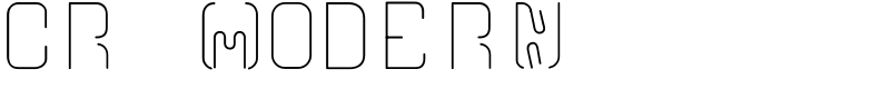 CR21MODERN Font