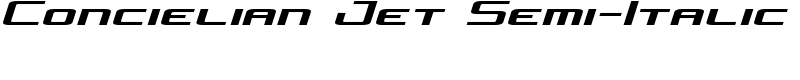 Concielian Jet Semi-Italic Font