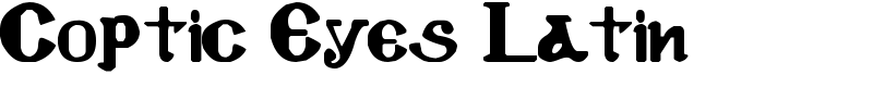 Coptic Eyes Latin Font