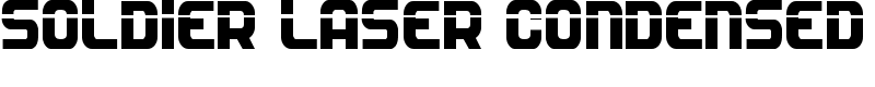 Soldier Laser Condensed Font