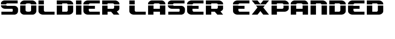 Soldier Laser Expanded Font