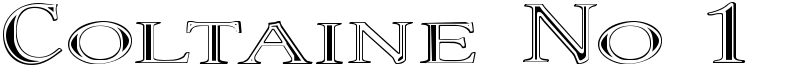 Coltaine No 1 Font