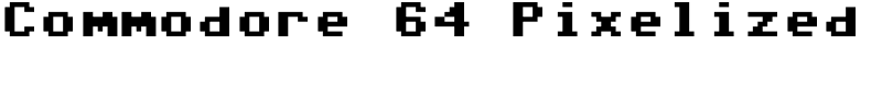 Commodore 64 Pixelized Font