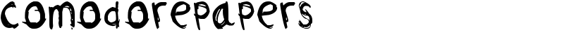 comodorepapers Font