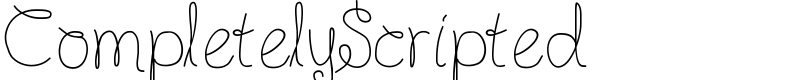 CompletelyScripted Font