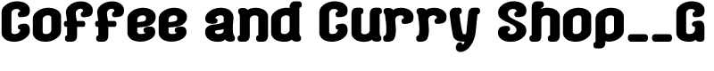 Coffee and Curry Shop__G Font