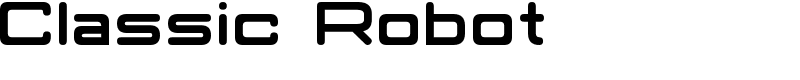 Classic Robot Font