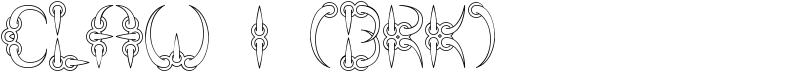 CLAW 1 (BRK) Font