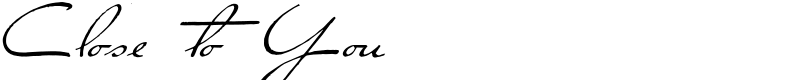 Close to You Font