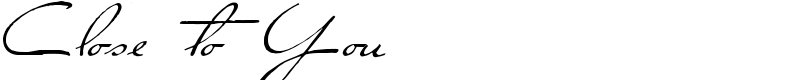 Close to You Font