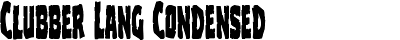 Clubber Lang Condensed Font