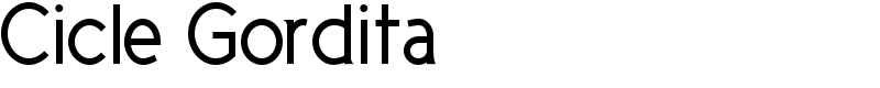 Cicle Gordita Font