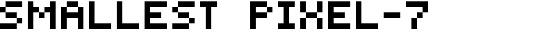 Smallest Pixel-7 Font