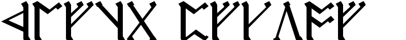 Cirth Erebor Font