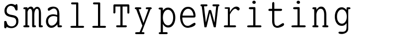 SmallTypeWriting Font