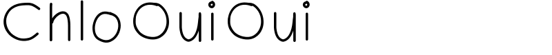 ChloOuiOui Font