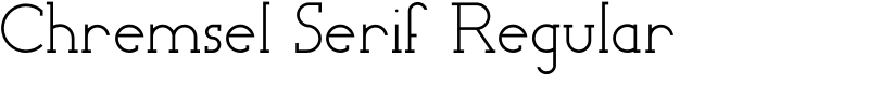 Chremsel Serif Regular Font