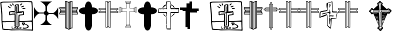 Christian Crosses V Font